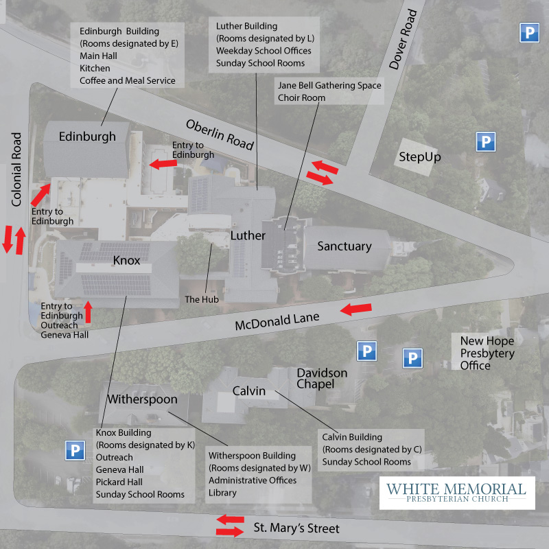 Campus Map And Directions White Memorial Presbyterian Church